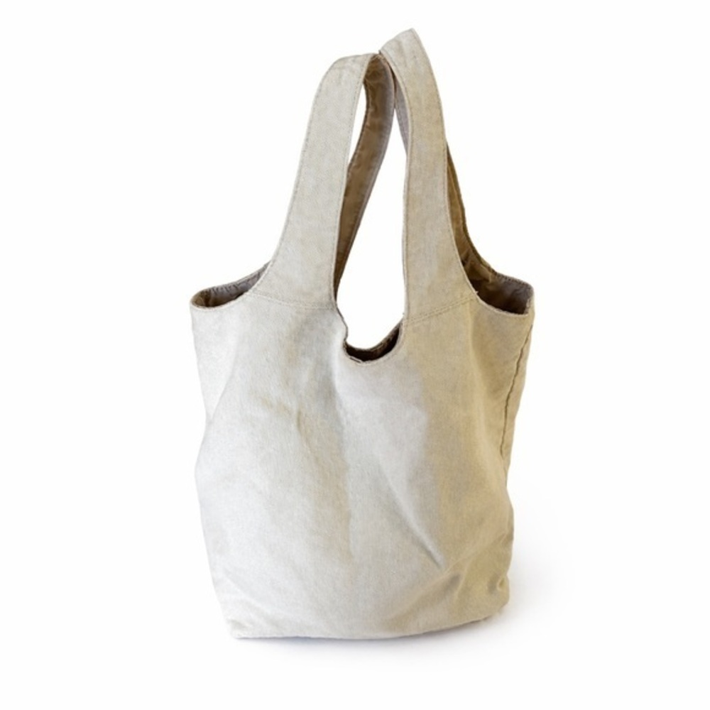 Everyday Canvas Tote Bag in Light Beige